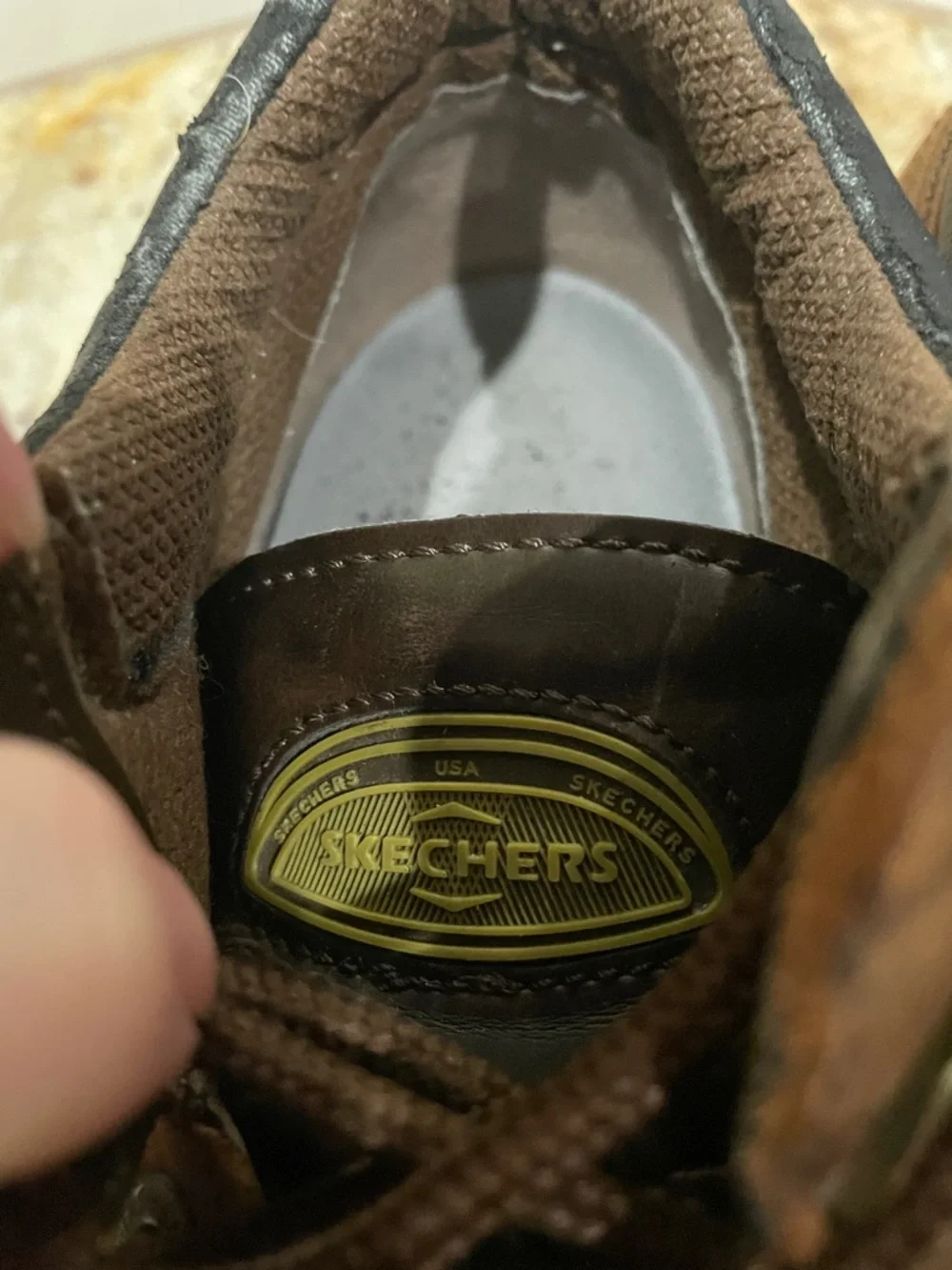 Skechers Brown Lace-Up Men's Work shoe size 13